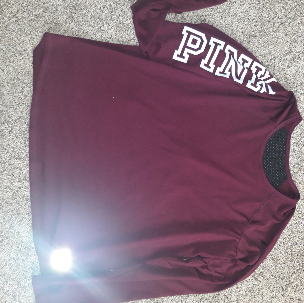 PINK MESH BACK SHIRT